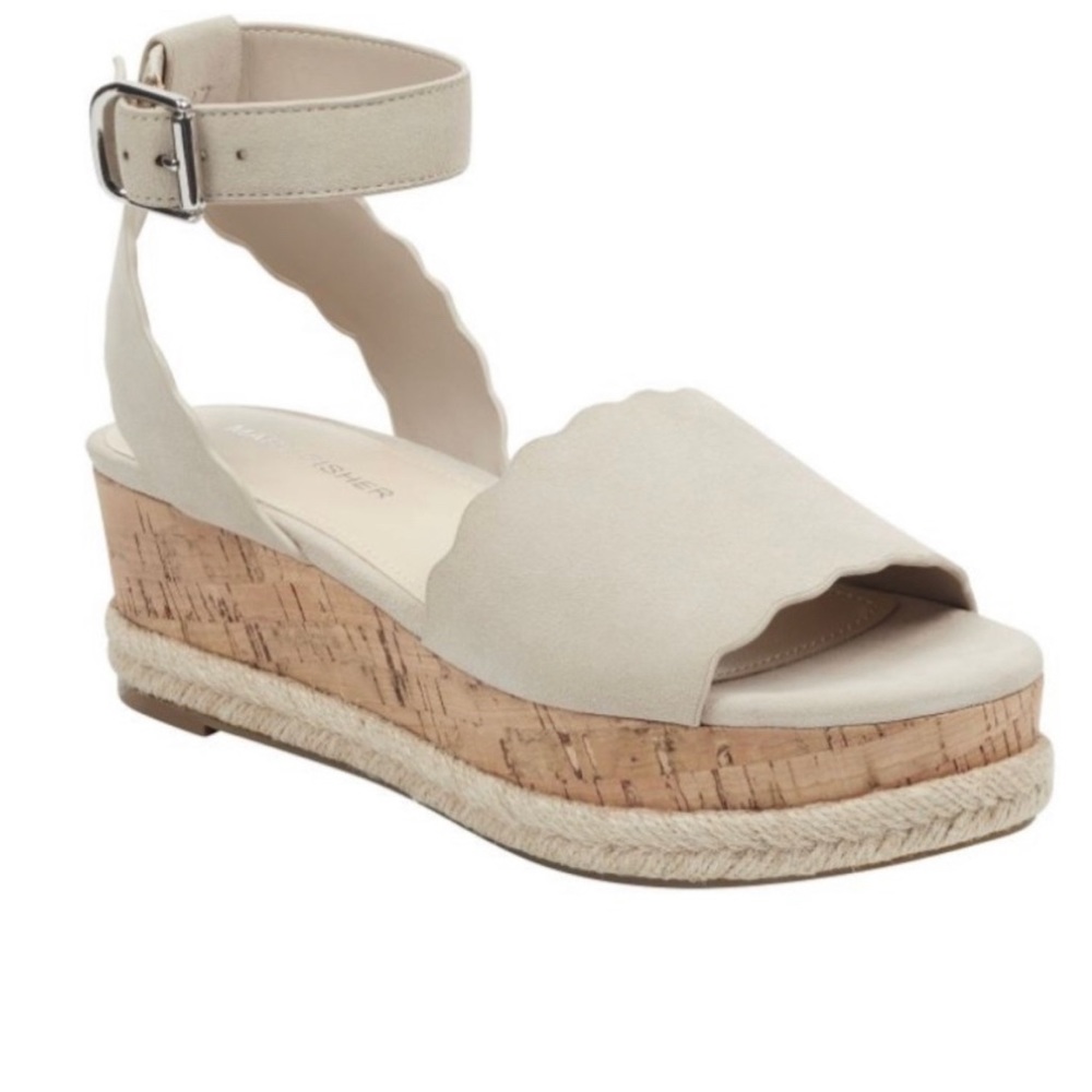 Marc Fisher Faitful Suede Platform Sandal